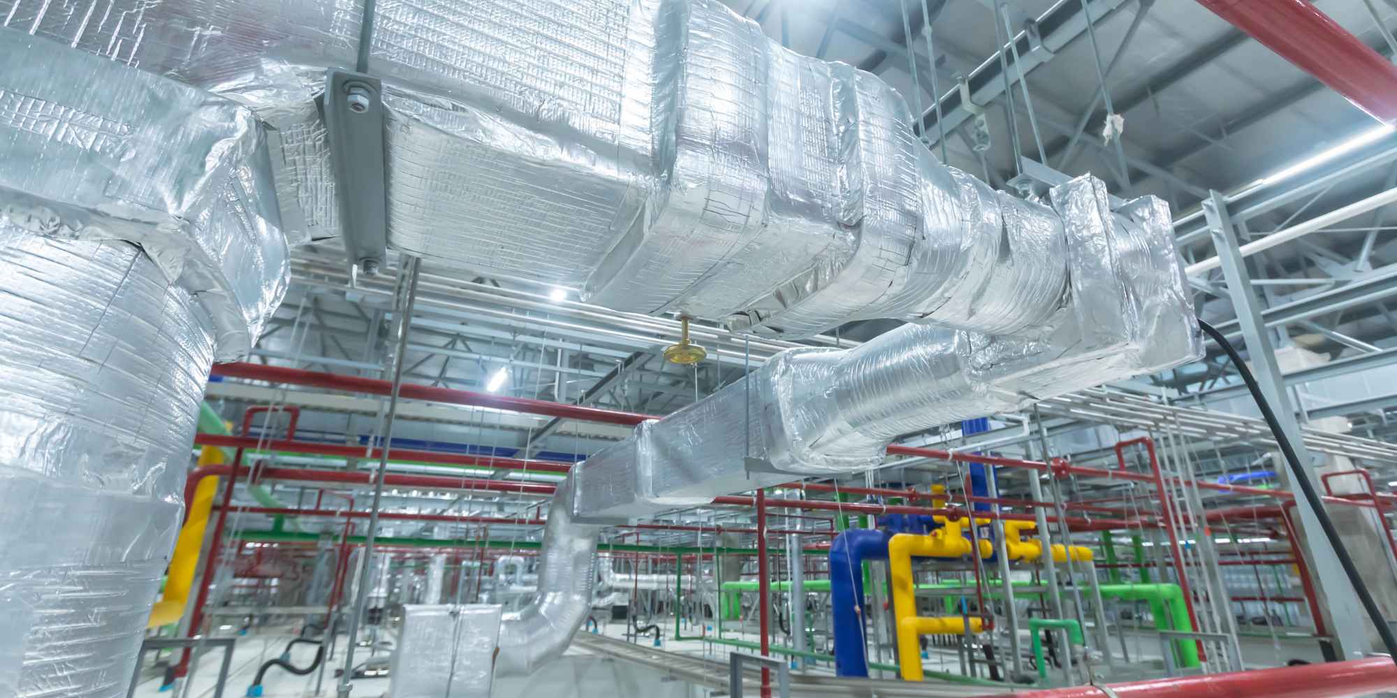 large scale smoke control ducting in a commercial building